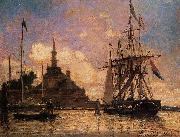 Johan Barthold Jongkind The Port of Rotterdam oil painting reproduction